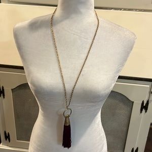 Never worn. Gold/maroon necklace.  Listing -#7026